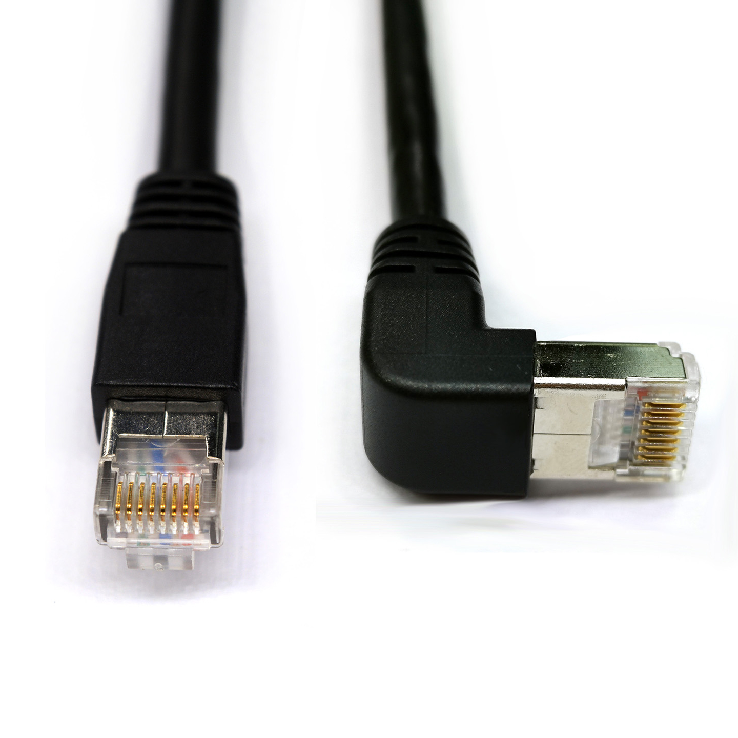 GigE vison 10Gbps cat 6 high flexible RJ45 Straight to RJ45 RA UP cables for industrial cameras
