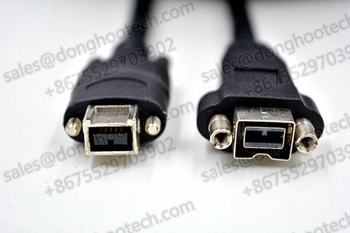 1394b 9Pin Female Extension Cable Screw Type 1.0m Firewire Camera Cable